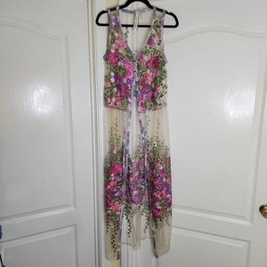 Aratta Maxi Duster Cover Up Sleeveless Kimono